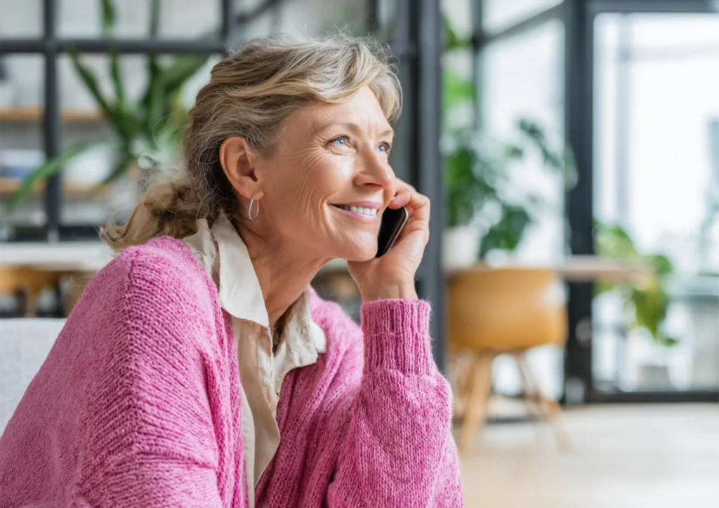 Recruteur au téléphone avec un candidat pour le préqualifier dans le cadre d'un processus de recrutement