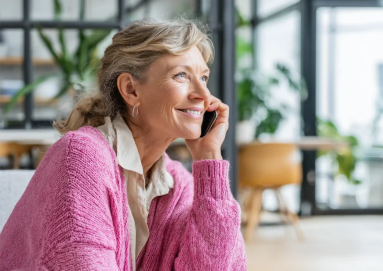 Recruteur au téléphone avec un candidat pour le préqualifier dans le cadre d'un processus de recrutement
