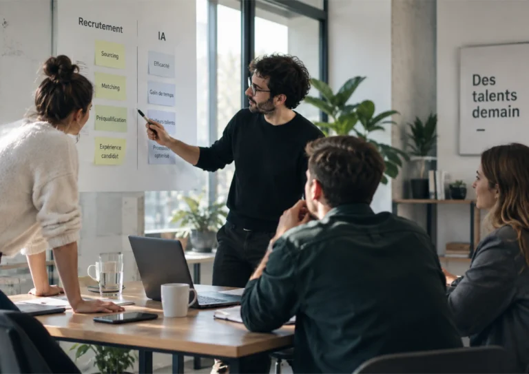 Equipe RH cherchant à sonder des outils IA pour améliorer les performances